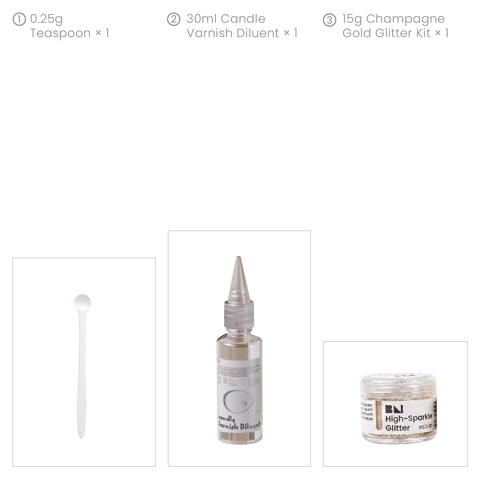 6-Color High-Sparkle Glitter Set for Holiday craft