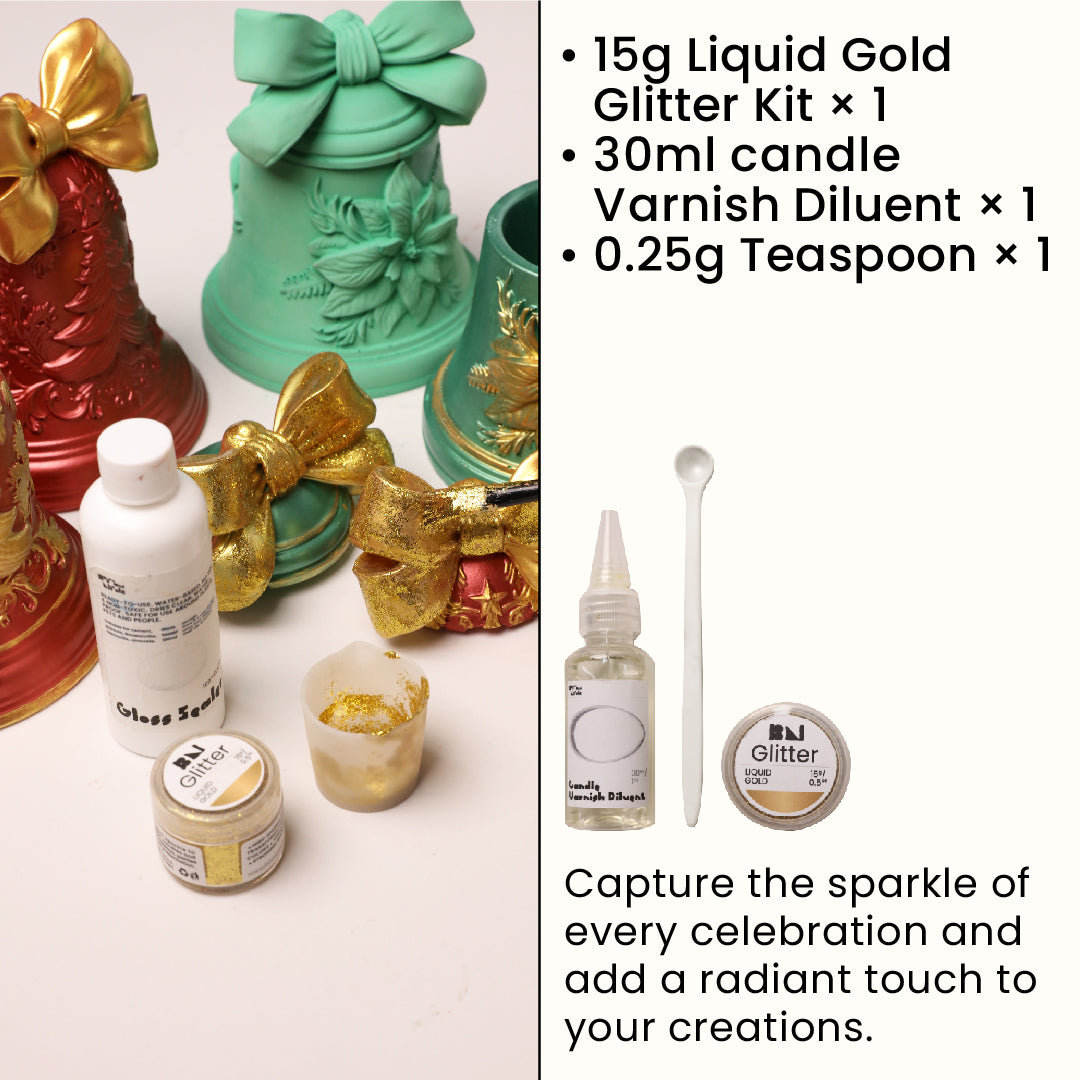 Christmas Bell Candle Jar Silicone Mold Collection