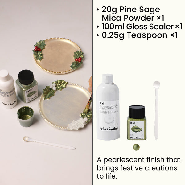 Pine Sage Glitter Sealer Varnish Kit