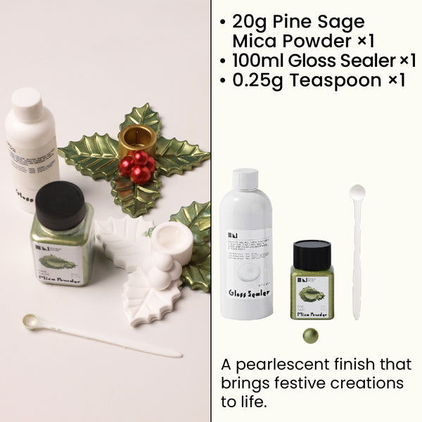 Pine Sage Glitter Sealer Varnish Kit