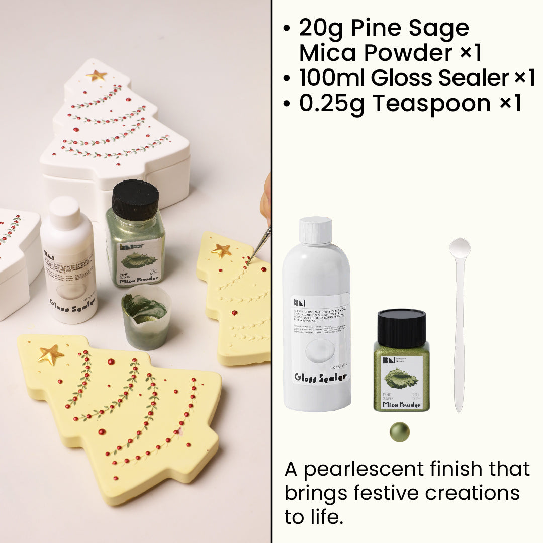 Azulmostaza × Boowan Nicole｜Twinkle Christmas Tree Candle Jar Silicone Mold