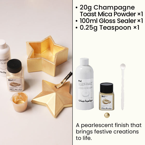 Champagne Toast  Glitter Sealer Varnish Kit