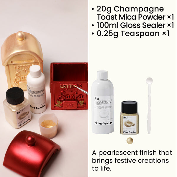 Champagne Toast  Glitter Sealer Varnish Kit