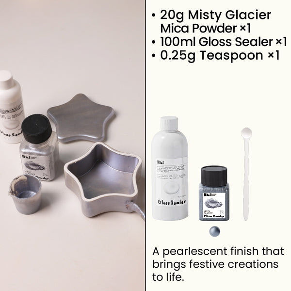 Misty Glacier Glitter Sealer Varnish Kit
