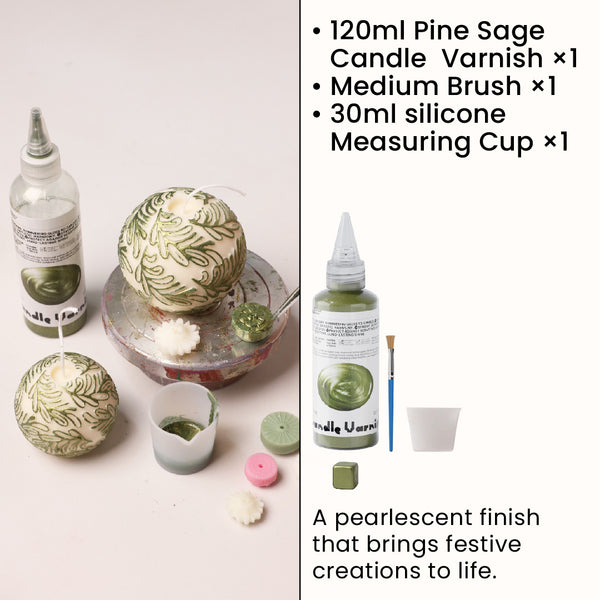 Pine Sage  Candle Varnish & Tool Kit *120ml