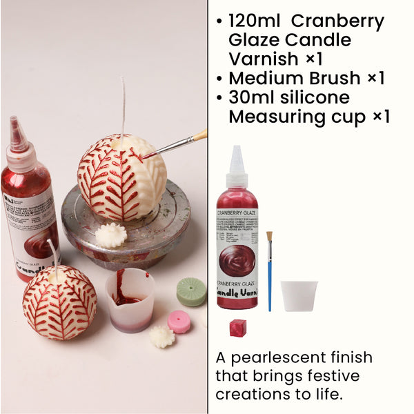 Cranberry Glaze Candle Varnish & Tool Kit *120ml