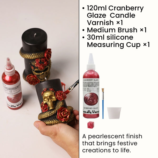 Cranberry Glaze Candle Varnish & Tool Kit *120ml