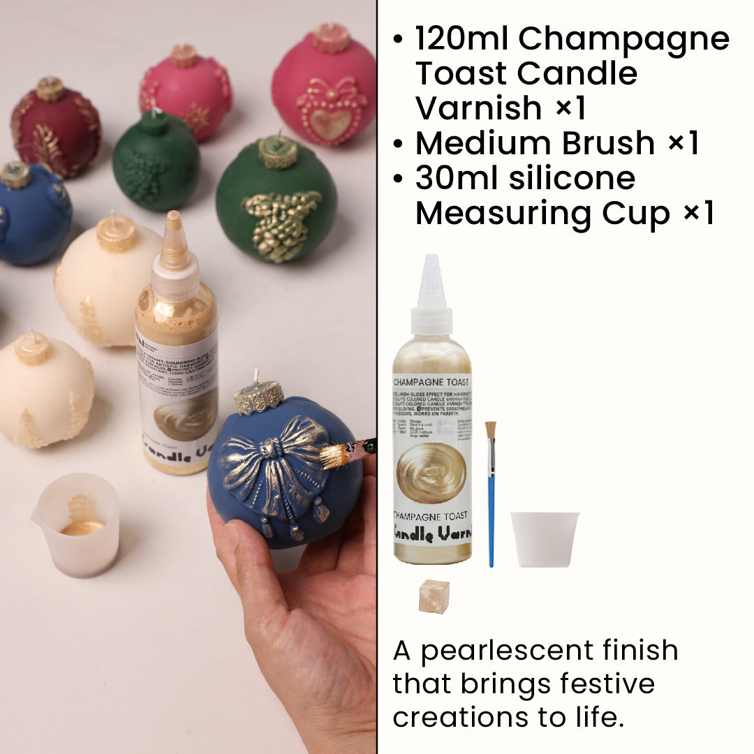 Vintage Pattern Christmas Bauble Ornament Candle Silicone Mold Collection