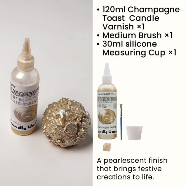 Champagne Toast Candle Varnish & Tool Kit * 120ml