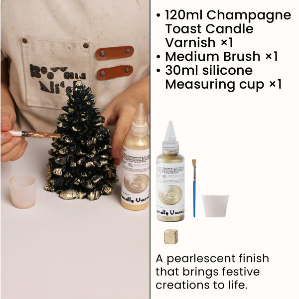 Champagne Toast  Candle Varnish & Tool Kit *120ml
