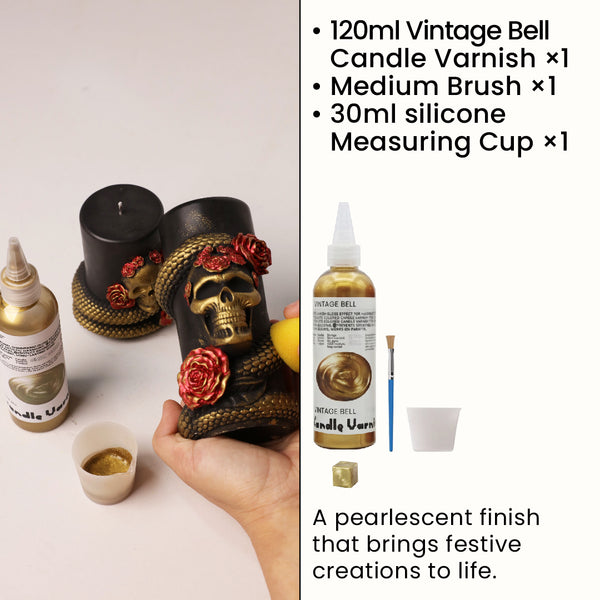 Vintage Bell Candle Varnish & Tool Kit *120ml