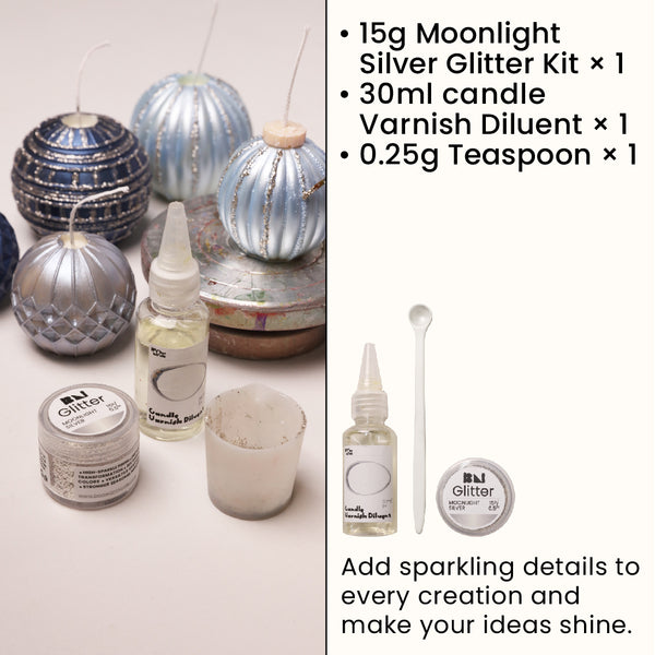 Moonlight Silver Glitter Kit
