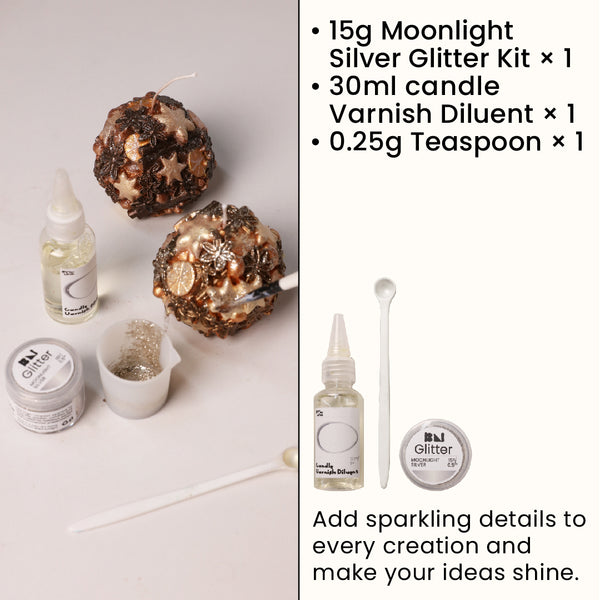 Moonlight Silver Glitter Kit