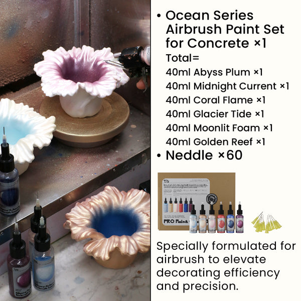 Ocean Series Airbrush Paint Set