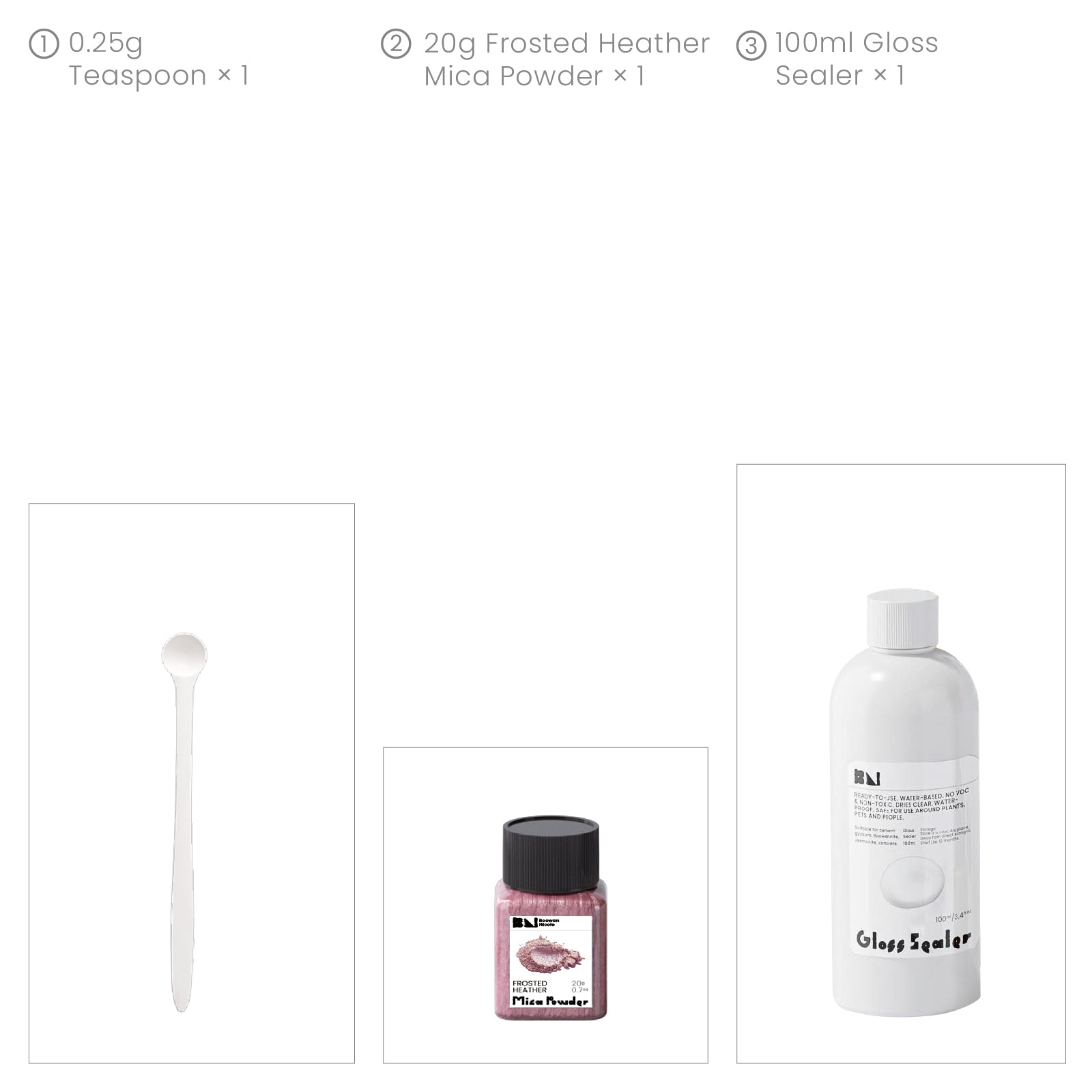Kit de Vernizes Seladores Acrílicos Brilhantes Coloríveis com Glitter e Pó de Mica — 4 Cores de Gala Vintage