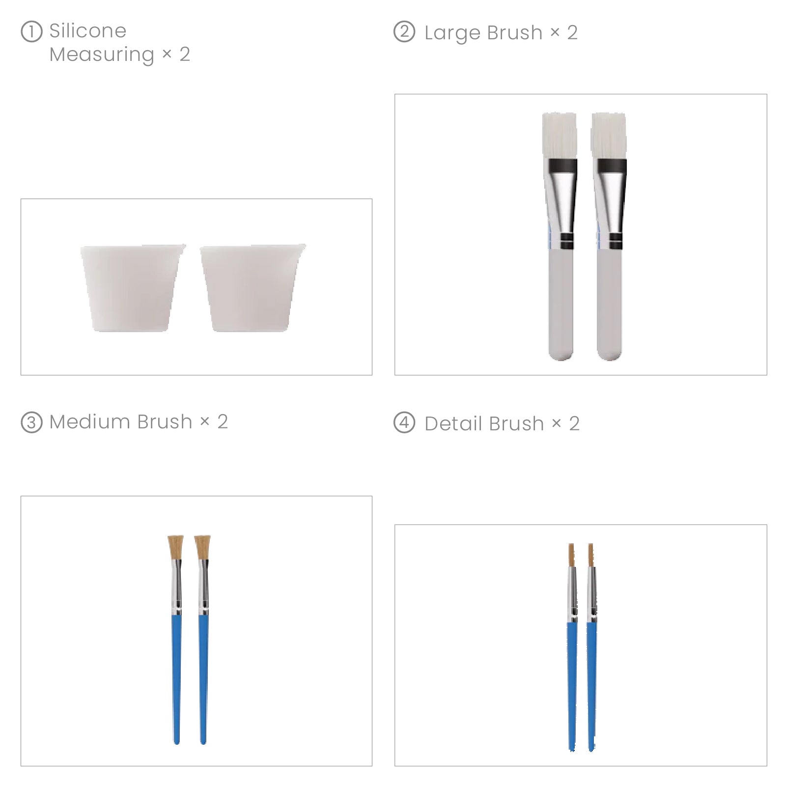 Colored Glossy Candle Varnish Set- 4 Of Pearl Colors