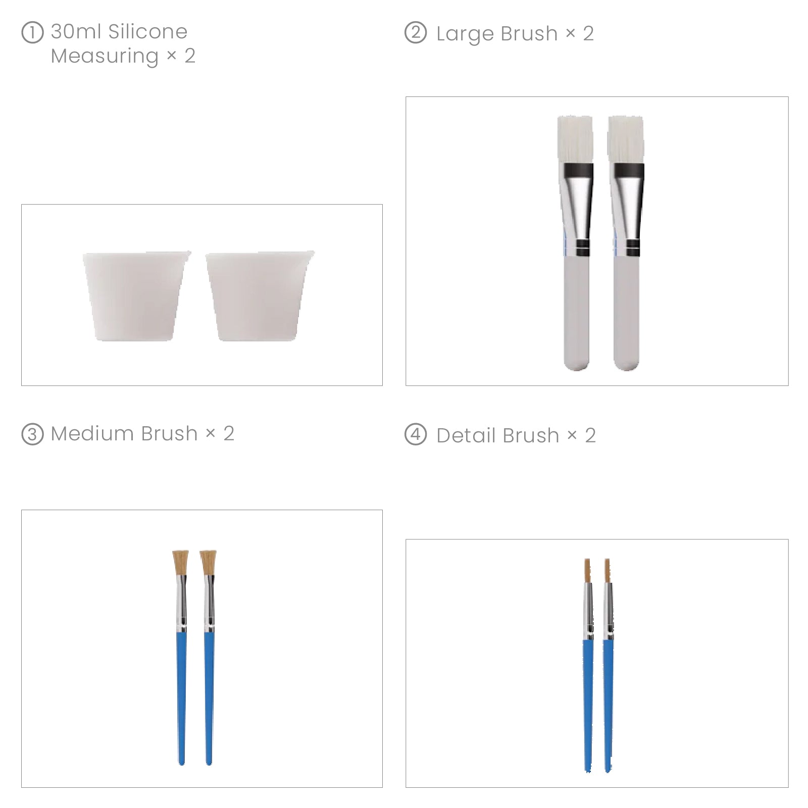 Colored Glossy Candle Varnish Set- 6 Of Ocean Colors
