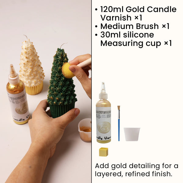 Gold Candle Varnish & Tool Kit *120ml