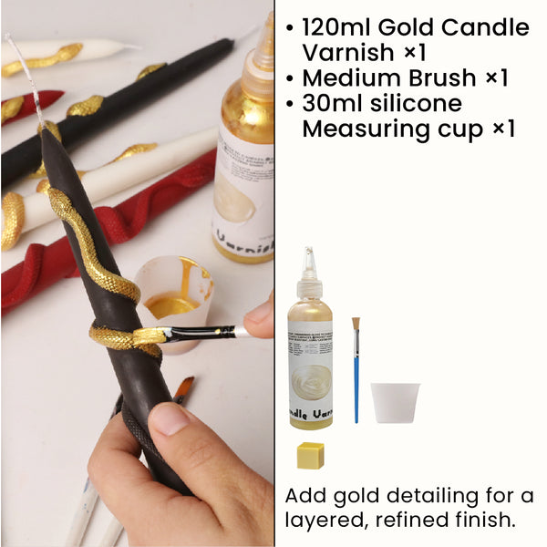 Gold Candle Varnish & Tool Kit