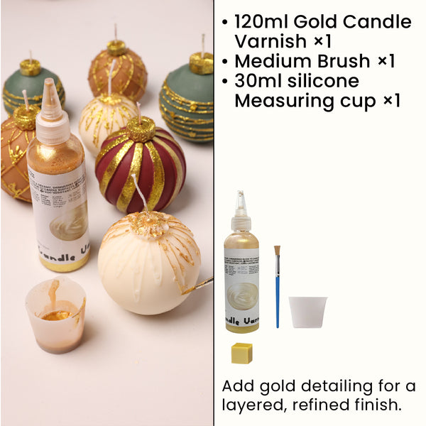 Gold Candle Varnish & Tool Kit *120ml