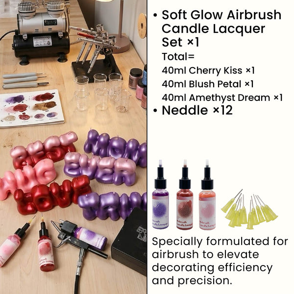 Soft Glow Airbrush Candle Lacquer Set