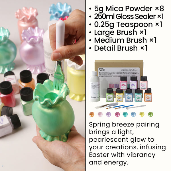 Floral Colors Glitter Sealer Varnish Kit