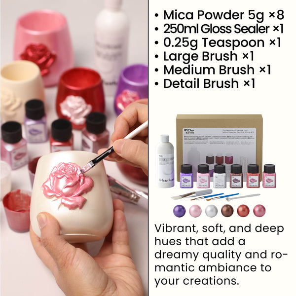 Romantic Colors Glitter Sealer Varnish Kit