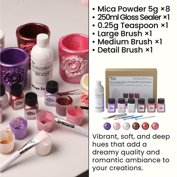 Romantic Colors Glitter Sealer Varnish Kit