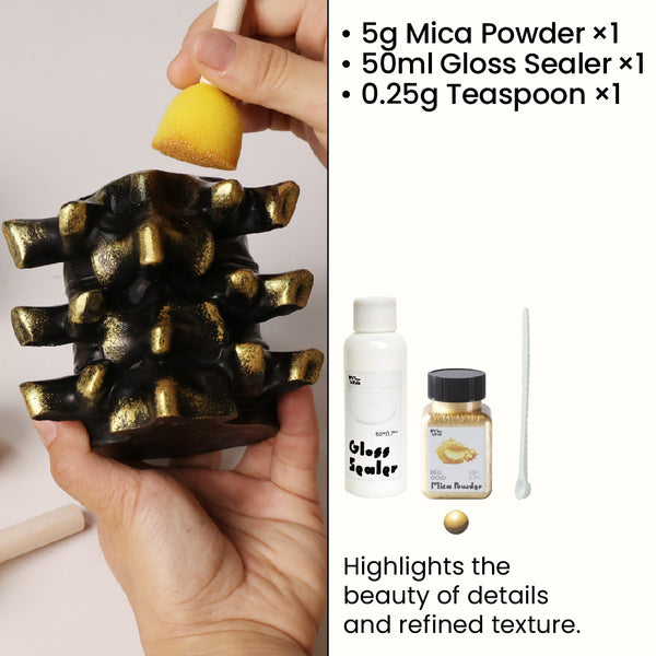 Bell Gold Glitter Sealer Varnish Kit