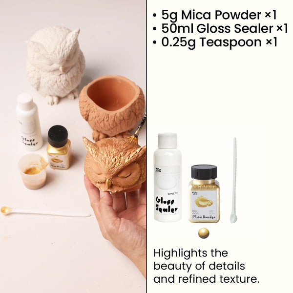 Bell Gold Glitter Sealer Varnish Kit