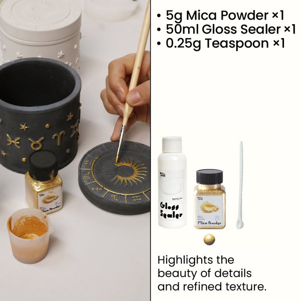 Bell Gold Glitter Sealer Varnish Kit