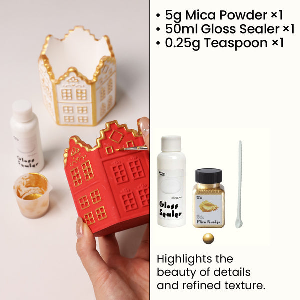 Bell Gold Glitter Sealer Varnish Kit