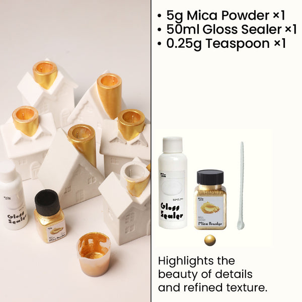 Bell Gold Glitter Sealer Varnish Kit
