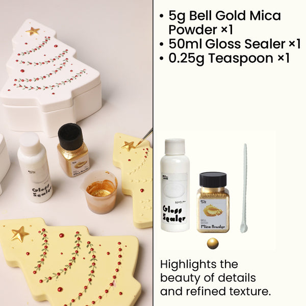 Bell Gold Glitter Sealer Varnish Kit