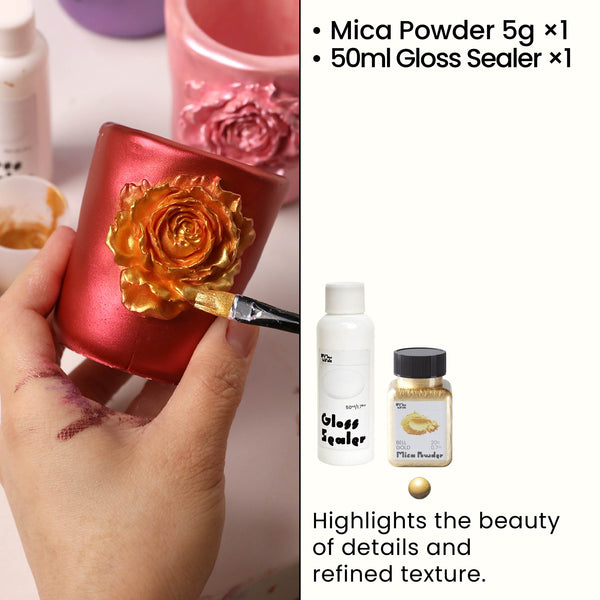 Bell Gold Glitter Sealer Varnish Kit