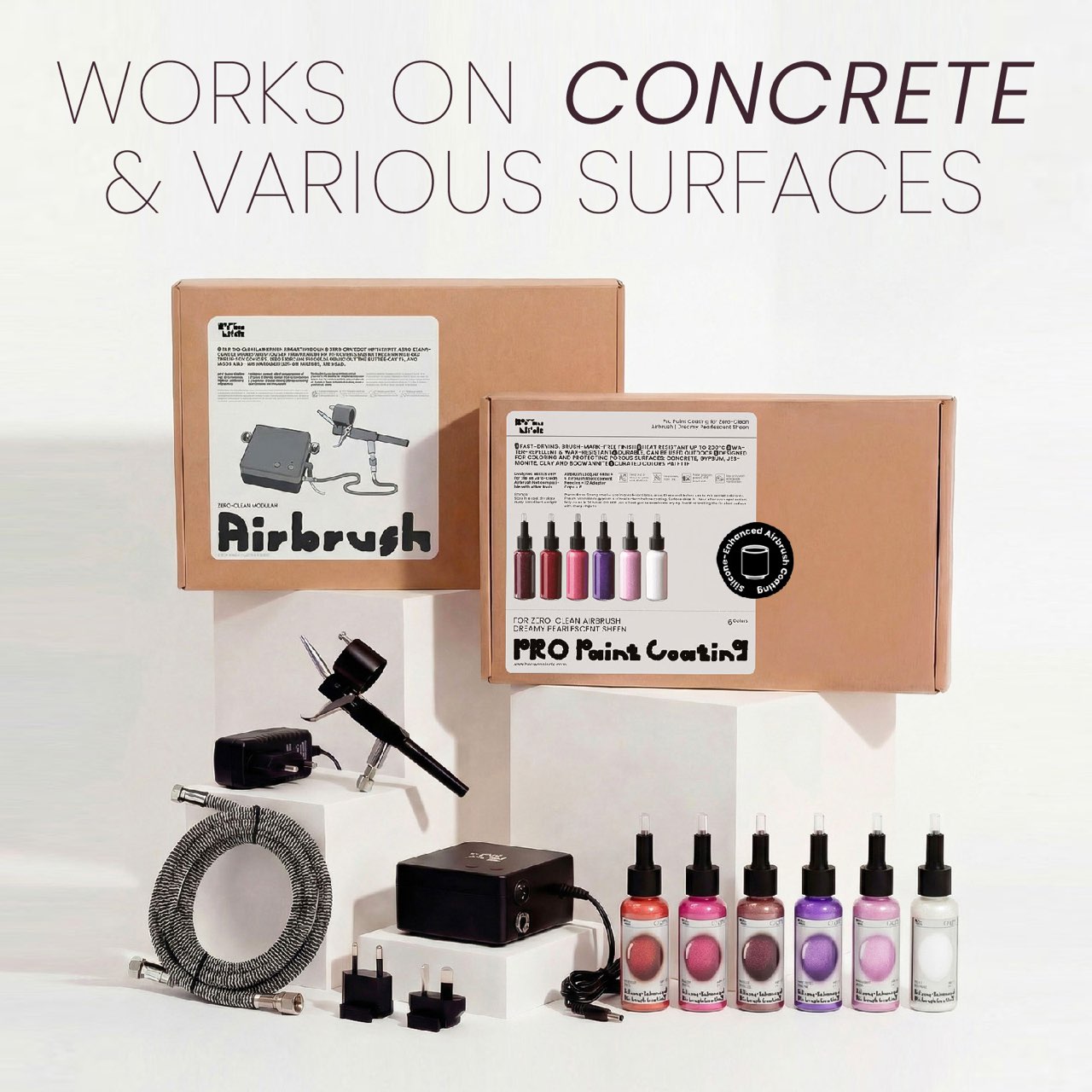 Pro Paint Coating for Zero-Clean Airbrush Dreamy Pearlescent Sheen