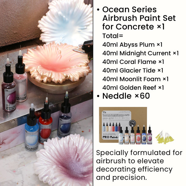 Ocean Series Airbrush Paint Set