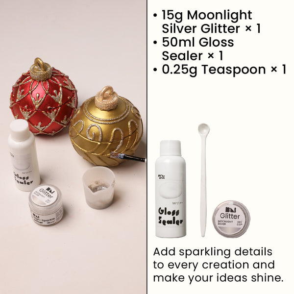 Moonlight Silver Glitter Kit