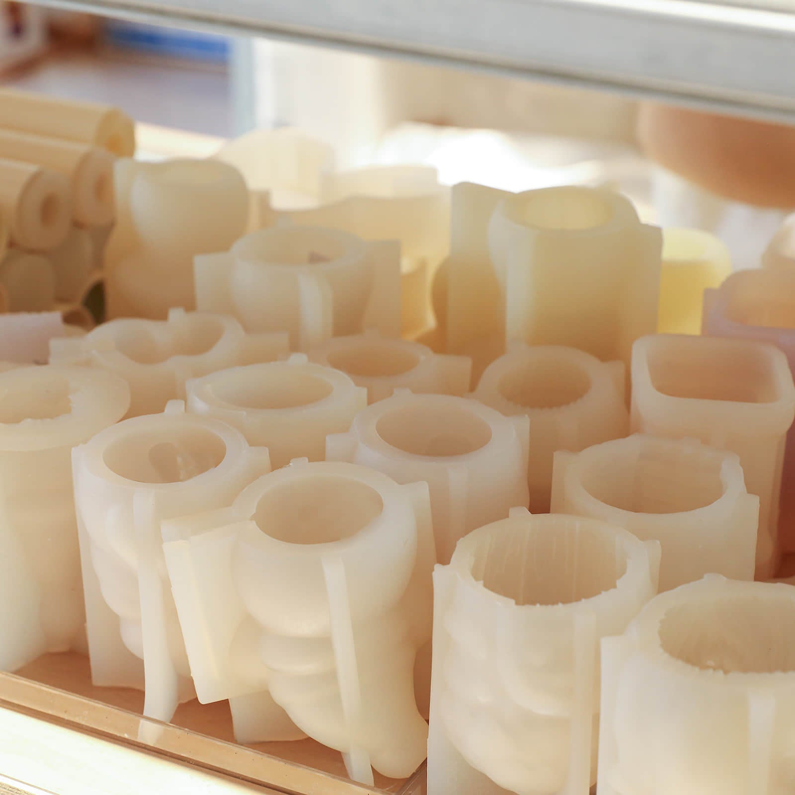 Gently Used Santa & Friend Candle Silicone Mold CollectionGently Used MoldLZ0615-Used