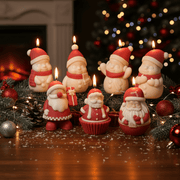 Gently Used Santa & Friend Candle Silicone Mold CollectionGently Used MoldLZ0615-Used