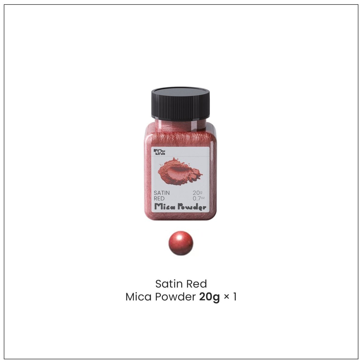 Glitter Colorable Acrylic Gloss Sealer Varnish with Mica Powder Kit - 6 of Christmas ColorsConcrete Making KitA591