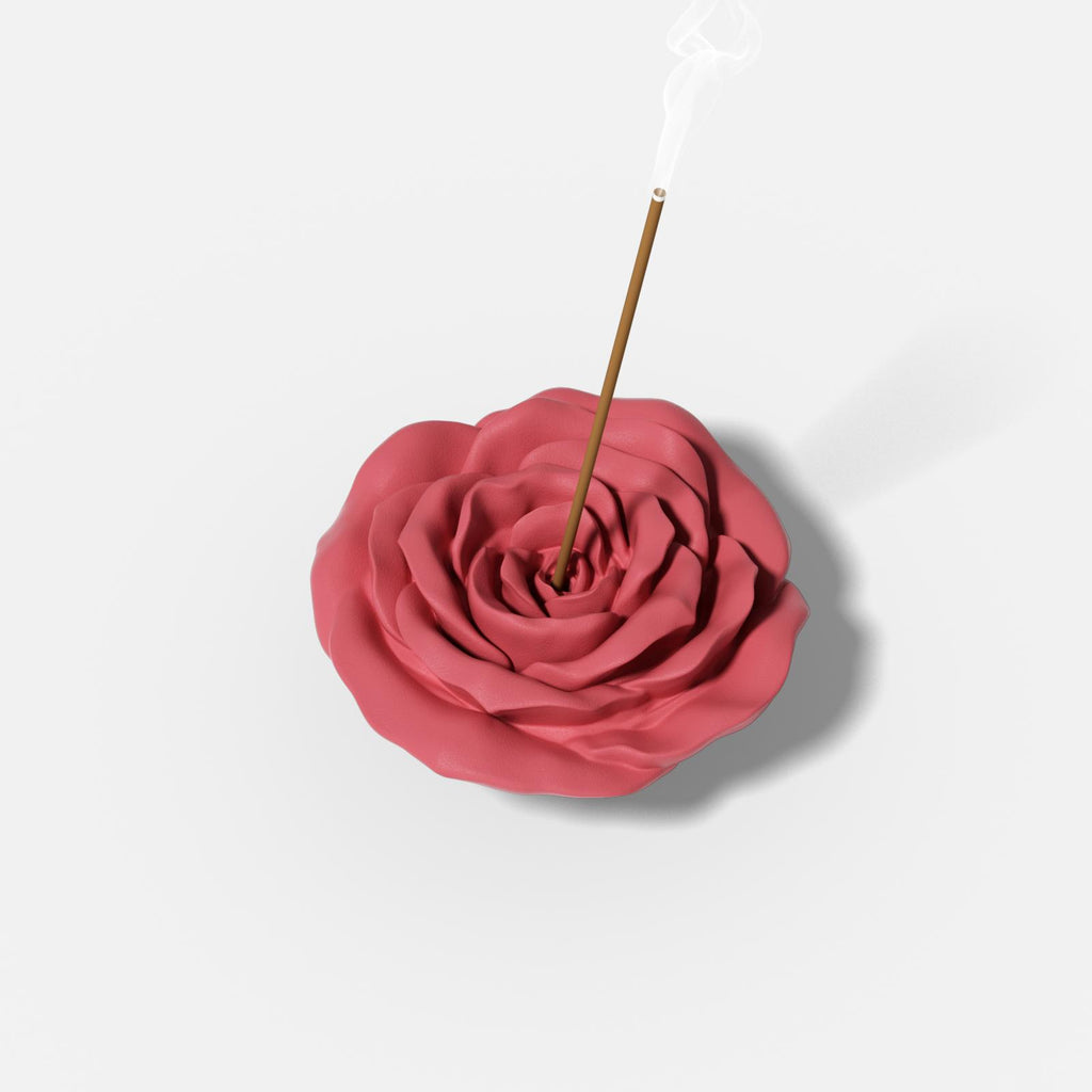 Red Rose Incense Holder - Boowan Nicole