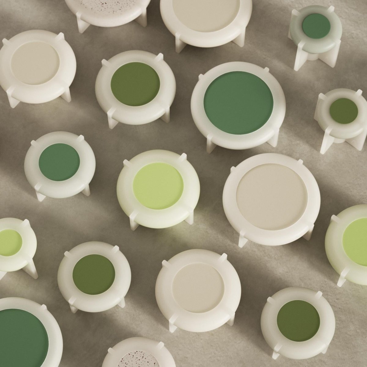 Handcrafted stacking Christmas tree candle jars made in batches using silicone molds - Boowan Nicole