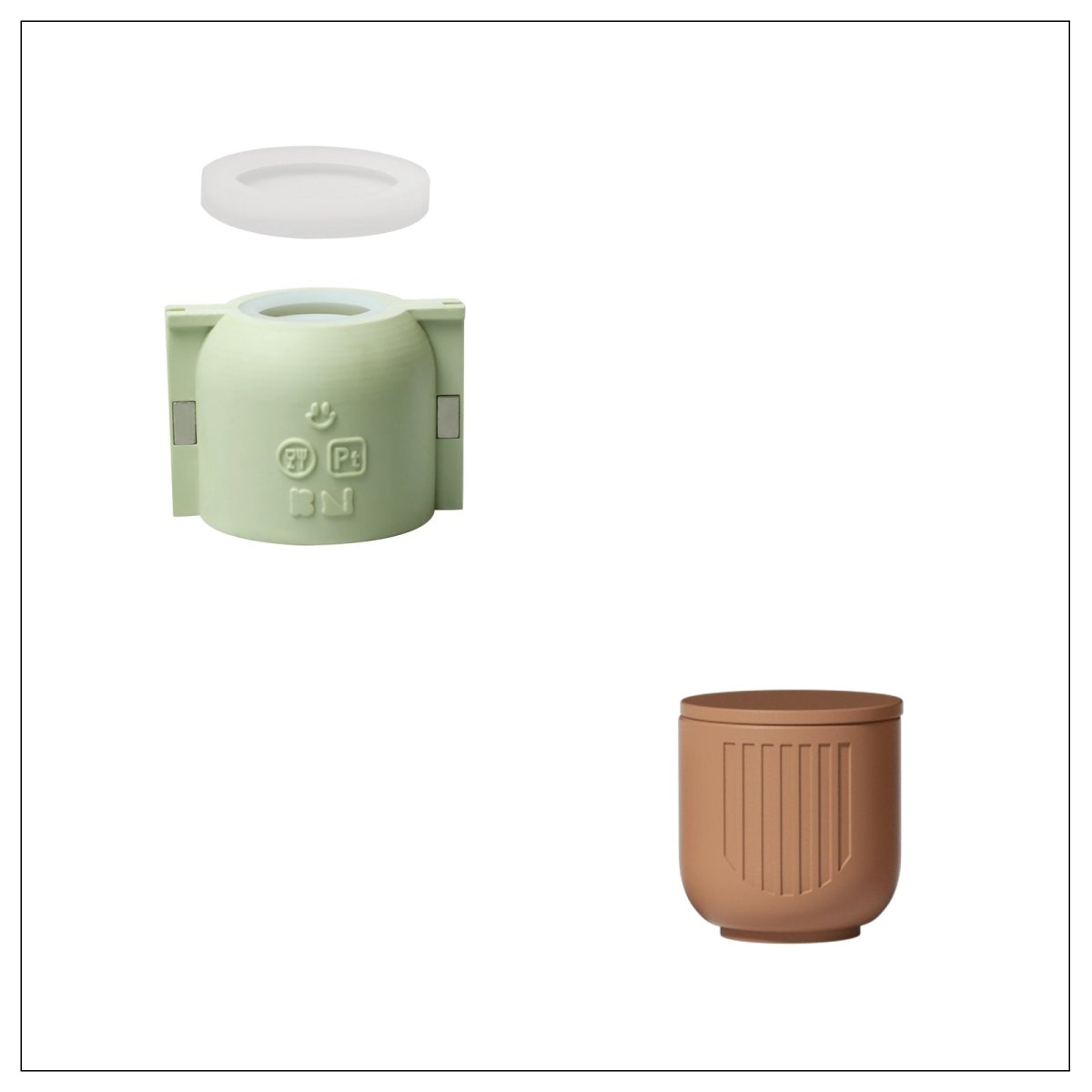 Serene Tidefall Candle Jar Candle Refill Silicone Mold CollectionCandle Jar MoldSH1277+SH1276