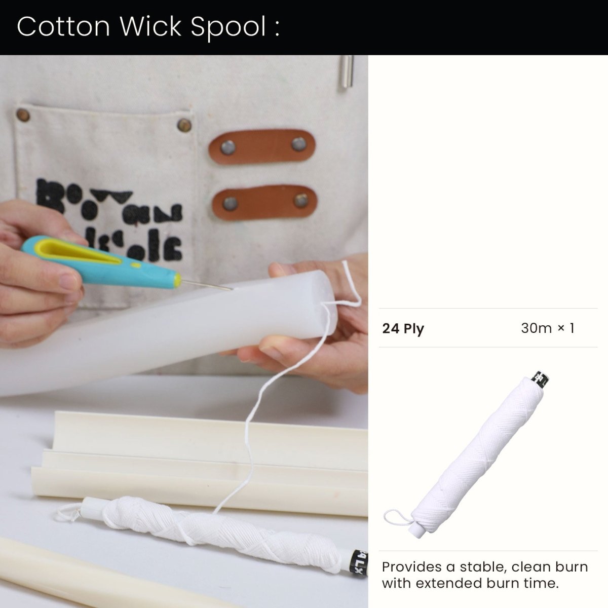 Serene Twist Taper Candle Silicone MoldTaper Candle MoldA0366