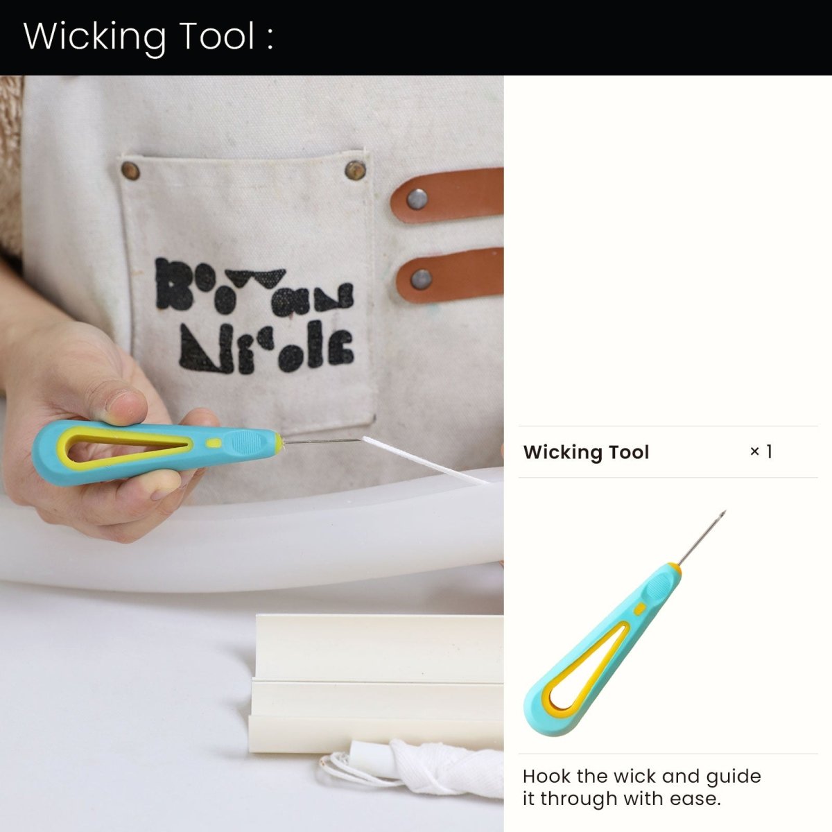 Serene Twist Taper Candle Silicone MoldTaper Candle MoldA0333