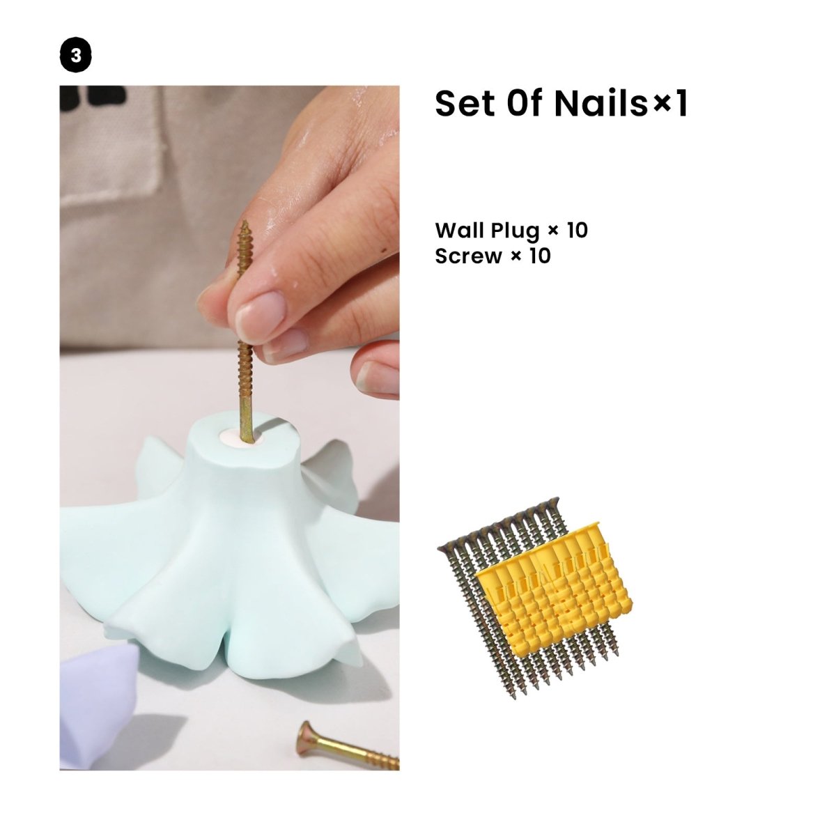 Get the 10 pcs nails 