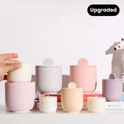 Simple Style Candle Jar & Lids Silicone Mold With Refill Mold