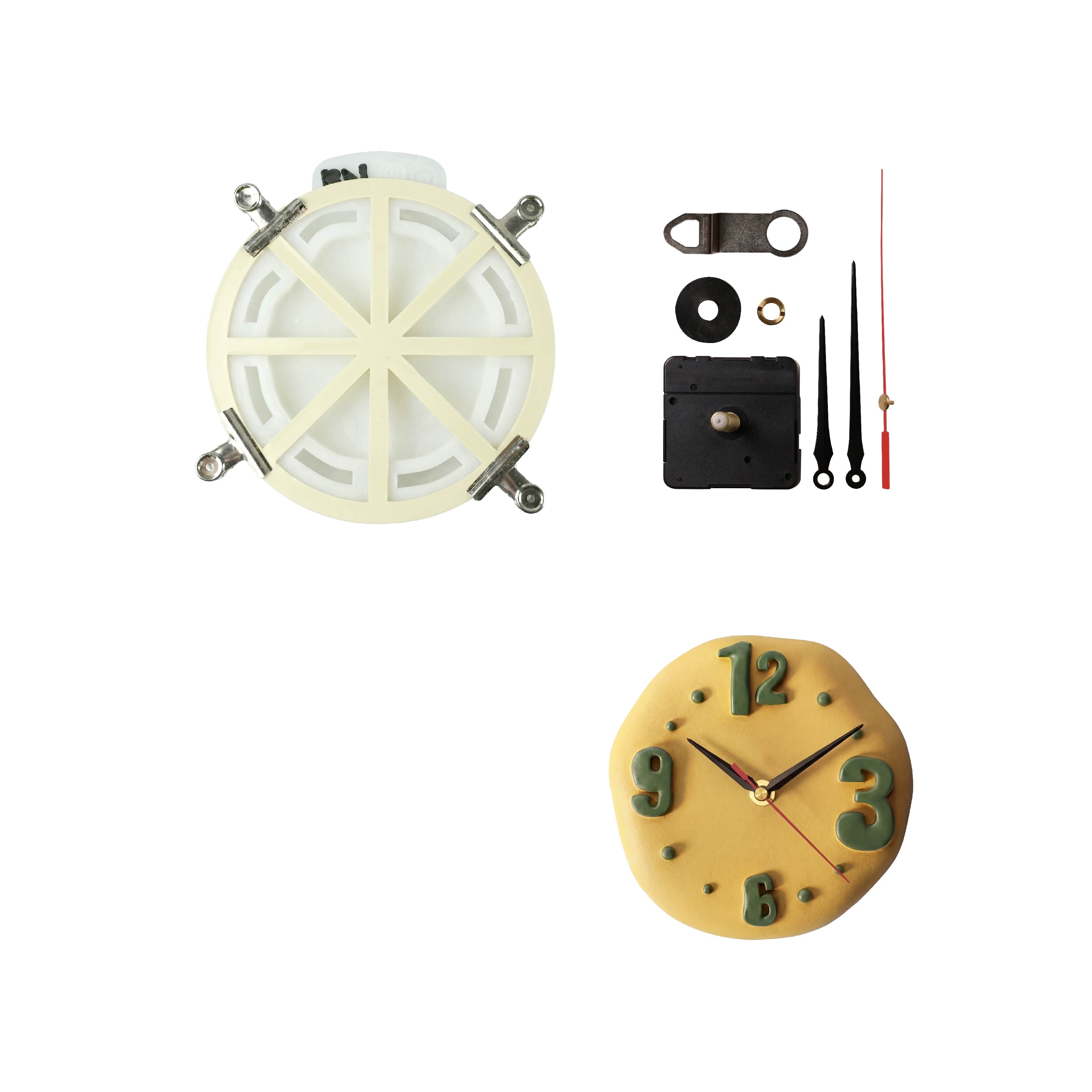 Soft Dough Hour Clock Silicone Mold
