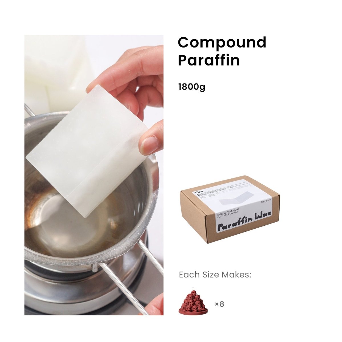 Buy 1800g Compound Paraffin - Boowan Nicole